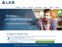 Tablet Screenshot of leb.se
